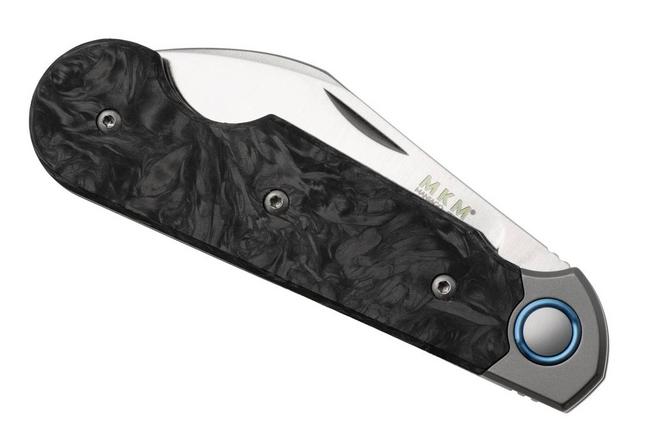 Afbeelding voor MKM Jacques JQ-TDMBK, Satin CPM MagnaCut, Dark Matter Black Carbon Fiber zakmes, Jesper Voxnaes design