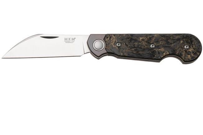 Afbeelding voor MKM Jacques JQ-TDMGD, Satin CPM MagnaCut, Dark Matter Gold Carbon Fiber zakmes, Jesper Voxnaes design