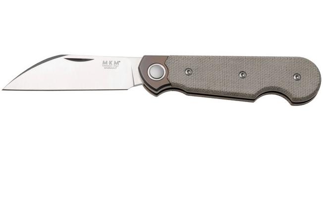 Afbeelding voor MKM Jacques JQ-TGC, Satin CPM MagnaCut, Green Canvas Micarta zakmes, Jesper Voxnaes design