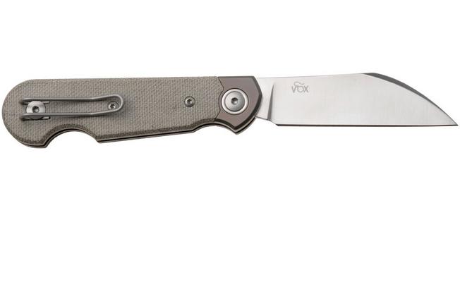 Afbeelding voor MKM Jacques JQ-TGC, Satin CPM MagnaCut, Green Canvas Micarta zakmes, Jesper Voxnaes design