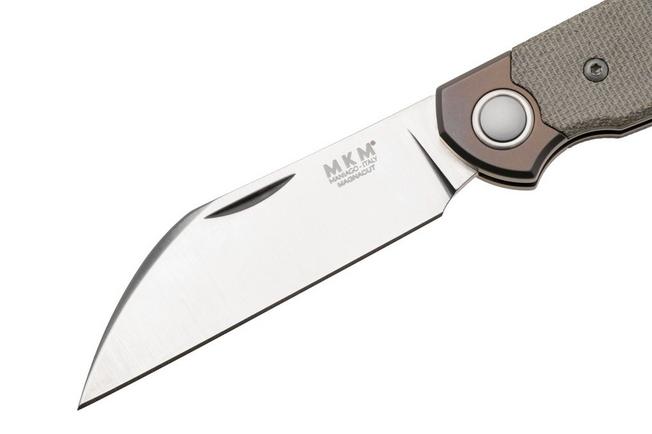 Afbeelding voor MKM Jacques JQ-TGC, Satin CPM MagnaCut, Green Canvas Micarta zakmes, Jesper Voxnaes design