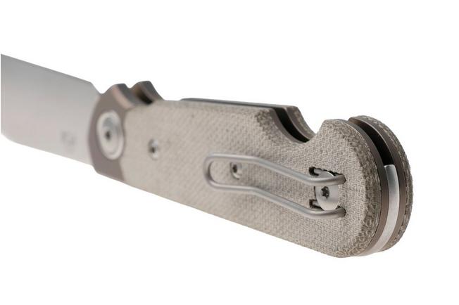 Afbeelding voor MKM Jacques JQ-TGC, Satin CPM MagnaCut, Green Canvas Micarta zakmes, Jesper Voxnaes design