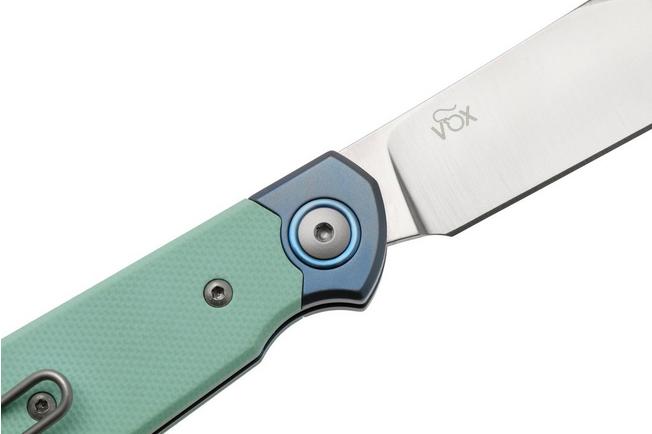 Afbeelding voor MKM Jacques JQ-TGTI, Satin CPM MagnaCut, Light Blue G10 zakmes, Jesper Voxnaes design