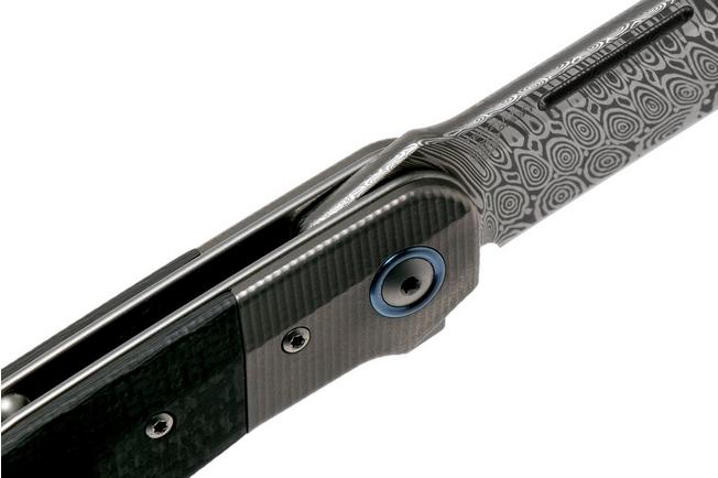 Image for MKM Clap LS01-D Damasteel, Titanium, Carbon fibre pocket knife, Bob Terzuola design Limited Edition