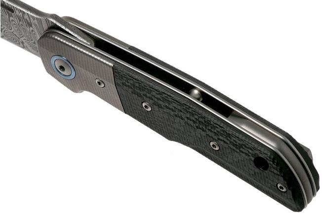 Image for MKM Clap LS01-D Damasteel, Titanium, Carbon fibre pocket knife, Bob Terzuola design Limited Edition