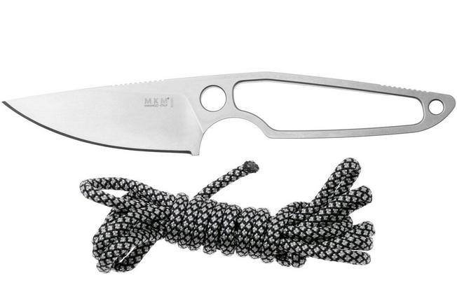 Afbeelding voor MKM Makro 1 Droppoint MA01-PABG Satin M390, Black Grey Paracord Handle, vaststaand mes, Jesper Voxnaes design