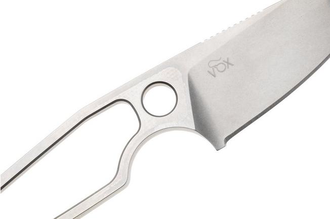 Afbeelding voor MKM Makro 1 Droppoint MA01-PABG Satin M390, Black Grey Paracord Handle, vaststaand mes, Jesper Voxnaes design