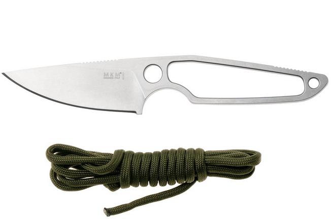 Afbeelding voor MKM Makro 1 Droppoint MA01-PAGR Satin M390, Green Paracord Handle, vaststaand mes, Jesper Voxnaes design