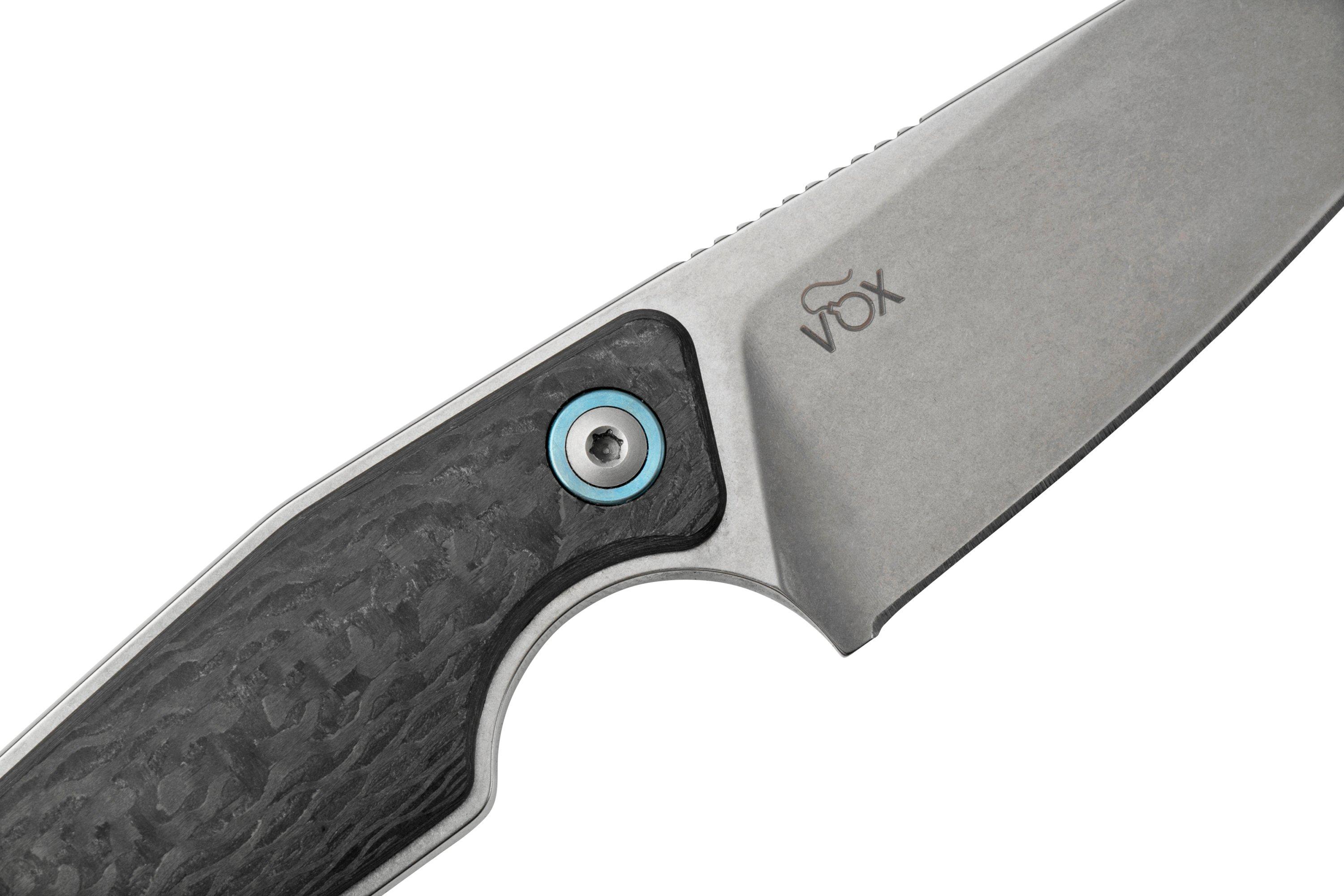 MKM Makro 2 Sheepfoot, Stonewashed Carbonfiber feststehendes Messer ...