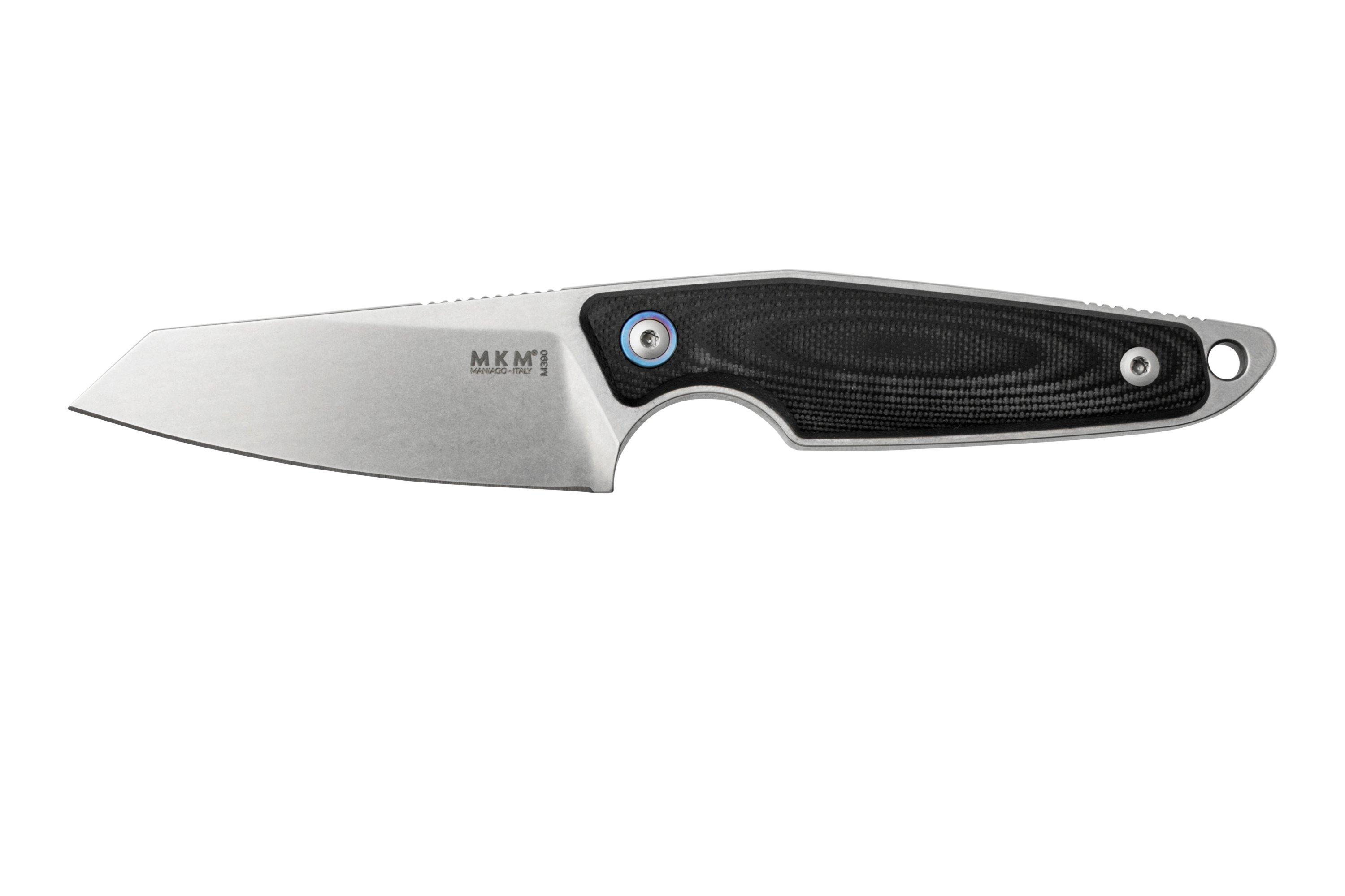 MKM Makro 2 Sheepfoot, Stonewashed, Black G10 fixed knife, Jesper 