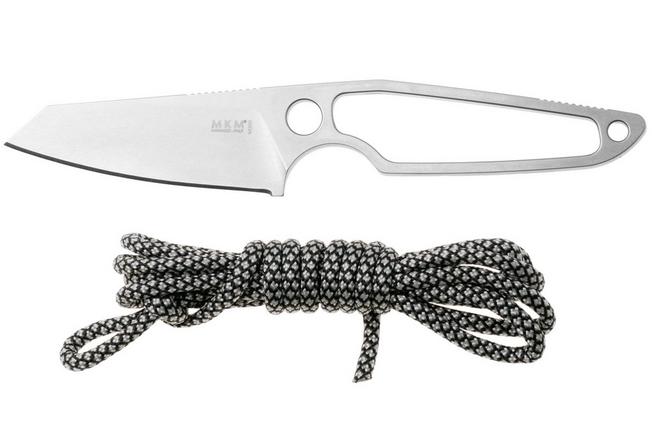 Afbeelding voor MKM Makro 2 Sheepsfoot MA02-PABG Satin M390, Black Grey Paracord Handle, vaststaand mes, Jesper Voxnaes design