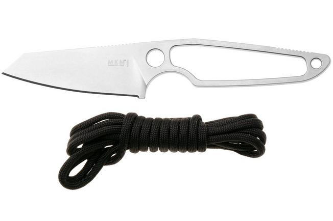Afbeelding voor MKM Makro 2 Sheepsfoot MA02-PABK Satin M390, Black Paracord Handle, vaststaand mes, Jesper Voxnaes design