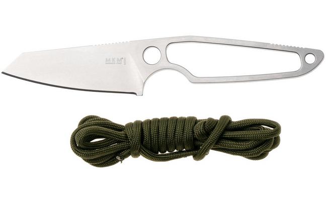 Afbeelding voor MKM Makro 2 Sheepsfoot MA02-PAGR Satin M390, Green Paracord Handle, vaststaand mes, Jesper Voxnaes design