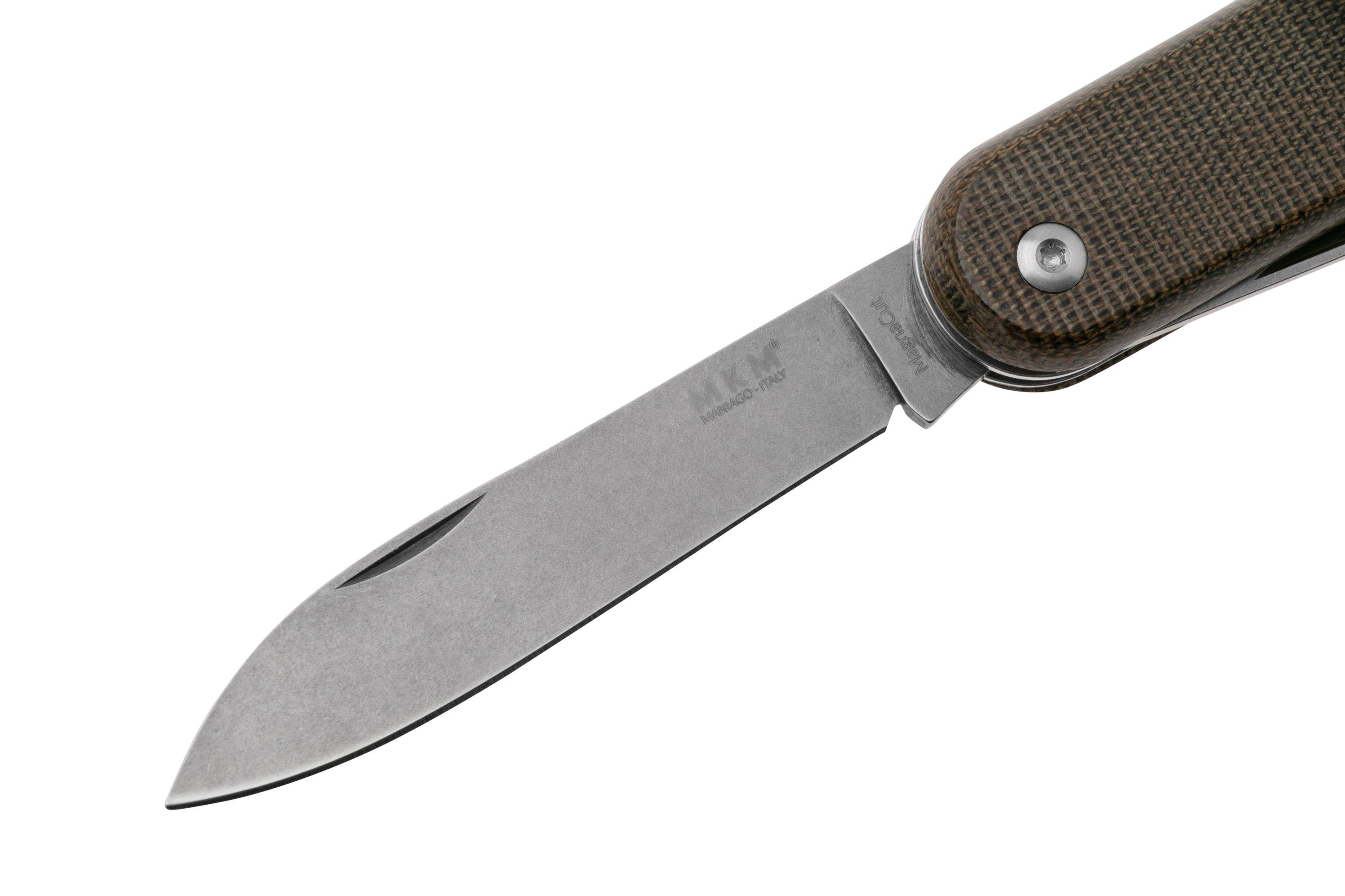 MKM Malga 6 MP06MAG-GC Magnacut Green Canvas Micarta, zakmes ...