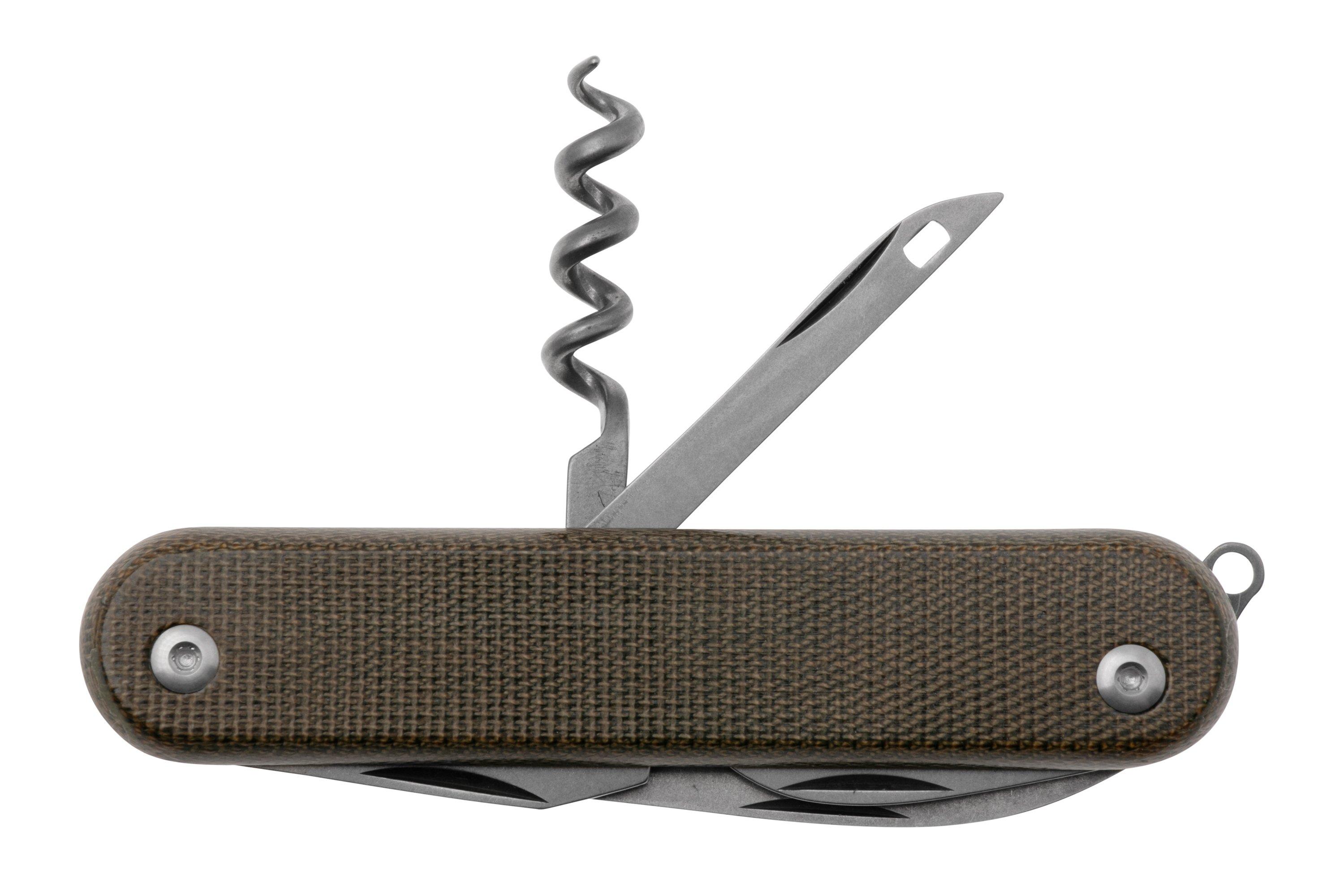 MKM Malga 6 MP06MAG-GC Magnacut Green Canvas Micarta, zakmes ...