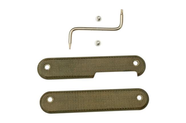 Imagen para MKM Malga 6 Green Canvas Micarta cachas