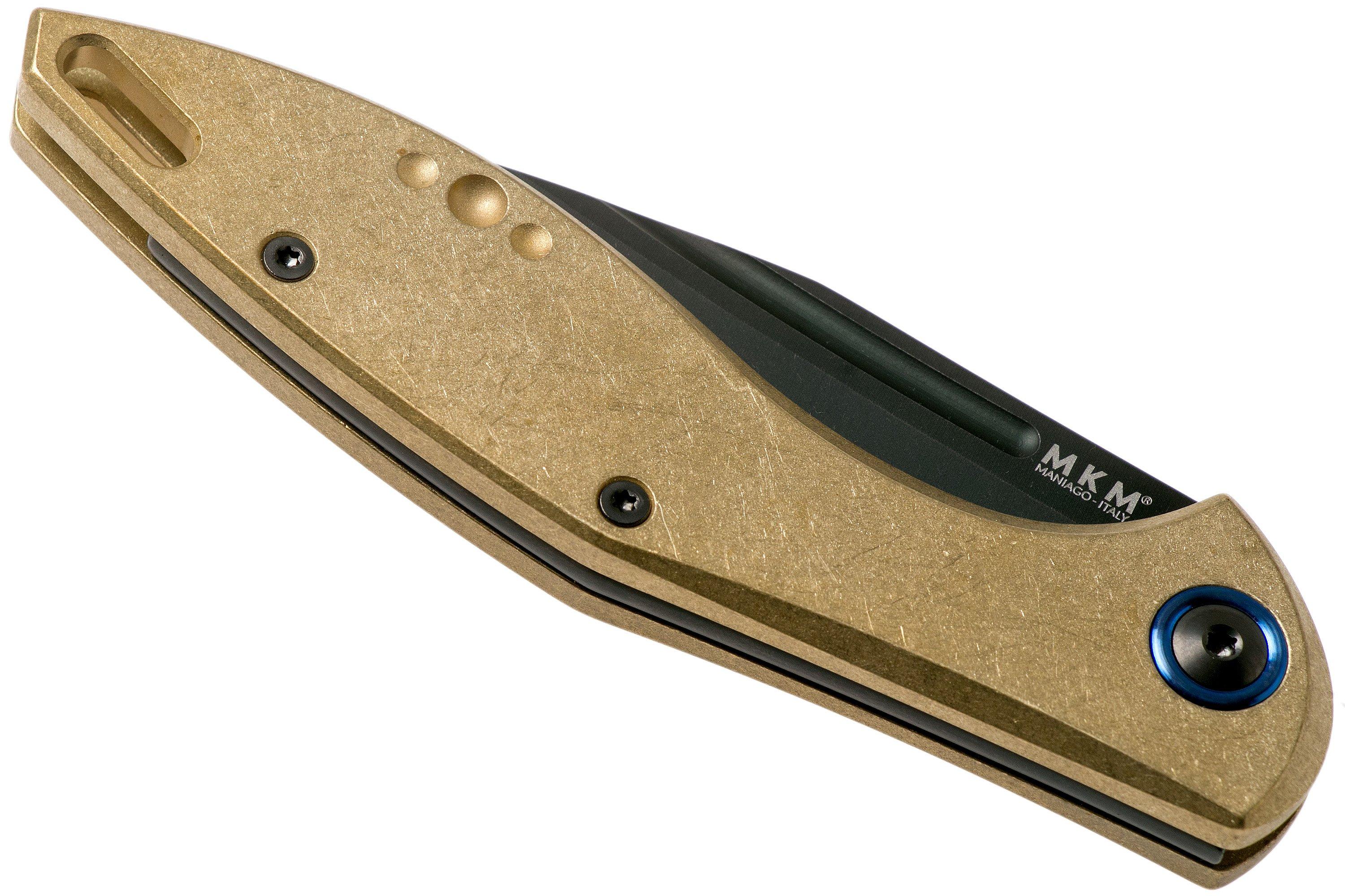 MKM Fara Knivesandtools Exclusive MY01-BDSW Brass Taschenmesser, Lucas ...