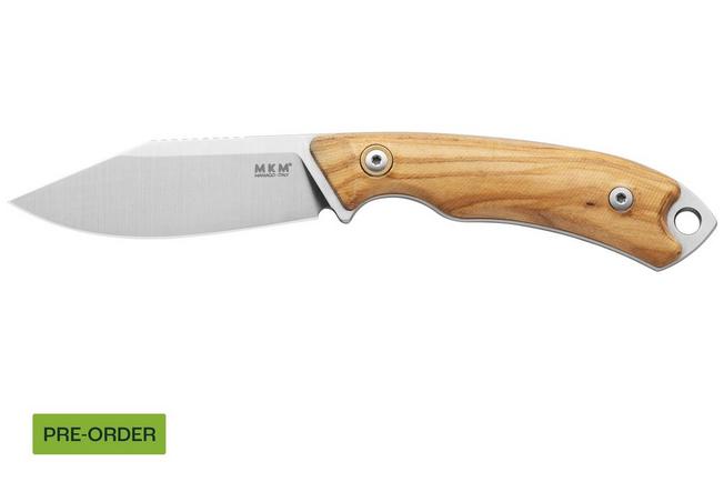 Afbeelding voor MKM Pocket Tango 4 MK PT4-O Satin Elmax, Olive Wood, vaststaand mes, David C Andersen design