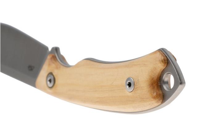 Afbeelding voor MKM Pocket Tango 4 MK PT4-O Satin Elmax, Olive Wood, vaststaand mes, David C Andersen design