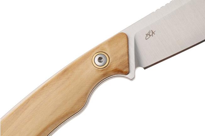 Afbeelding voor MKM Pocket Tango 4 MK PT4-O Satin Elmax, Olive Wood, vaststaand mes, David C Andersen design
