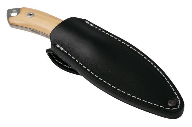 Afbeelding voor MKM Pocket Tango 4 MK PT4-O Satin Elmax, Olive Wood, vaststaand mes, David C Andersen design