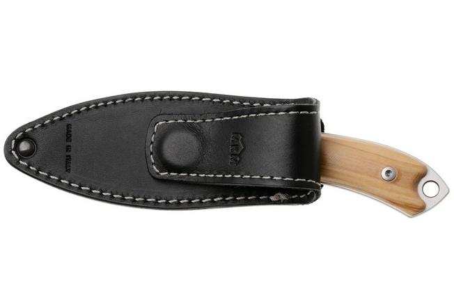Afbeelding voor MKM Pocket Tango 4 MK PT4-O Satin Elmax, Olive Wood, vaststaand mes, David C Andersen design