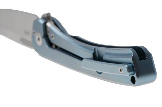 Afbeelding voor MKM Roar RO-TBL Satin CPM S30V, Blue Titanium, zakmes, Matteo Pignatelli design