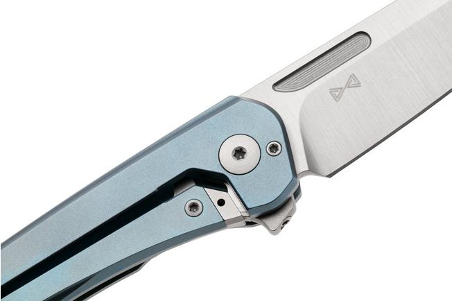 Afbeelding voor MKM Roar RO-TBL Satin CPM S30V, Blue Titanium, zakmes, Matteo Pignatelli design