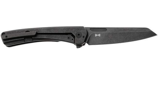 Afbeelding voor MKM Roar RO-TDSW Dark Stonewashed CPM S30V, Dark Stonewashed Titanium, zakmes, Matteo Pignatelli design