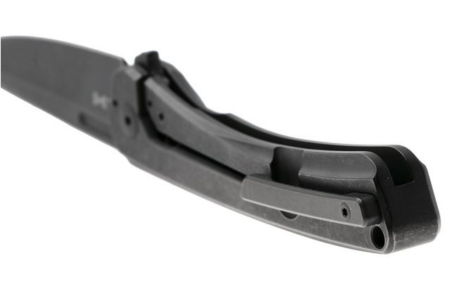 Afbeelding voor MKM Roar RO-TDSW Dark Stonewashed CPM S30V, Dark Stonewashed Titanium, zakmes, Matteo Pignatelli design