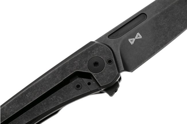 Afbeelding voor MKM Roar RO-TDSW Dark Stonewashed CPM S30V, Dark Stonewashed Titanium, zakmes, Matteo Pignatelli design