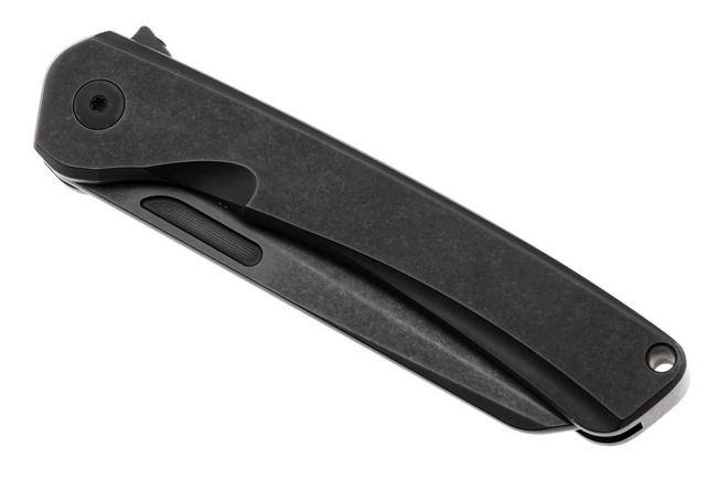Afbeelding voor MKM Roar RO-TDSW Dark Stonewashed CPM S30V, Dark Stonewashed Titanium, zakmes, Matteo Pignatelli design