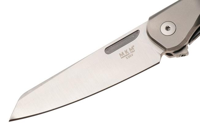 Afbeelding voor MKM Roar RO-T Satin CPM S30V, Titanium, zakmes, Matteo Pignatelli design