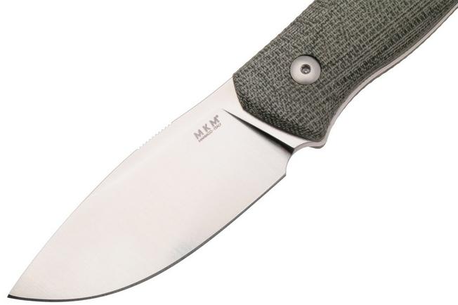 Afbeelding voor MKM Small Lov MK-SL-GC, Satin M390, Green Canvas Micarta vaststaand mes, Jesper Voxnaes design