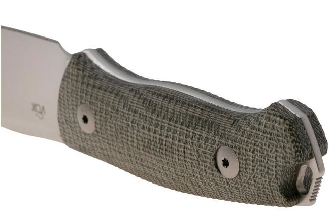 Afbeelding voor MKM Small Lov MK-SL-GC, Satin M390, Green Canvas Micarta vaststaand mes, Jesper Voxnaes design