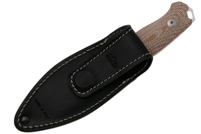 Afbeelding voor MKM Small Lov MK-SL-NC, Satin M390, Natural Canvas Micarta vaststaand mes, Jesper Voxnaes design