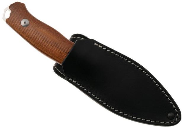 Afbeelding voor MKM Small Lov MK-SL-S, Satin M390, Santos Wood vaststaand mes, Jesper Voxnaes design