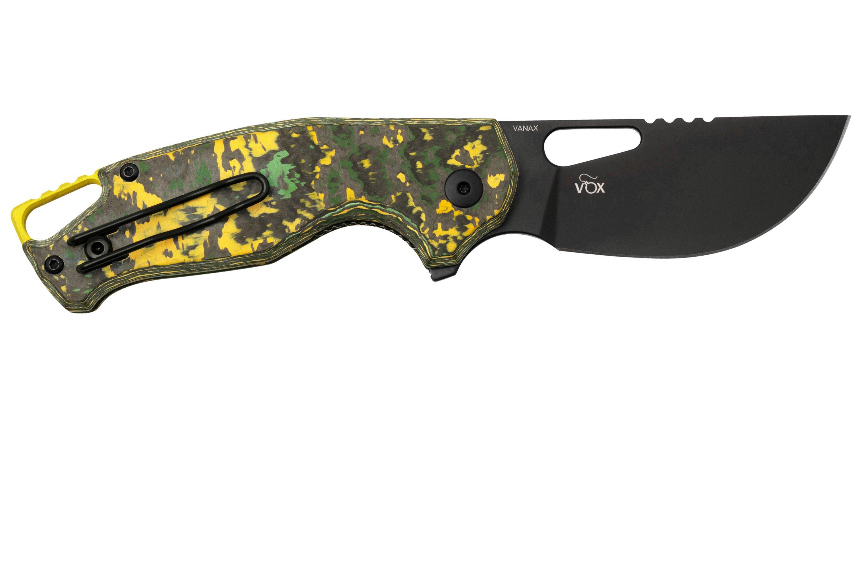 MKM Vincent VCVCTD Black PVD VANAX, Toxic Storm Carbon Fibre, Lime