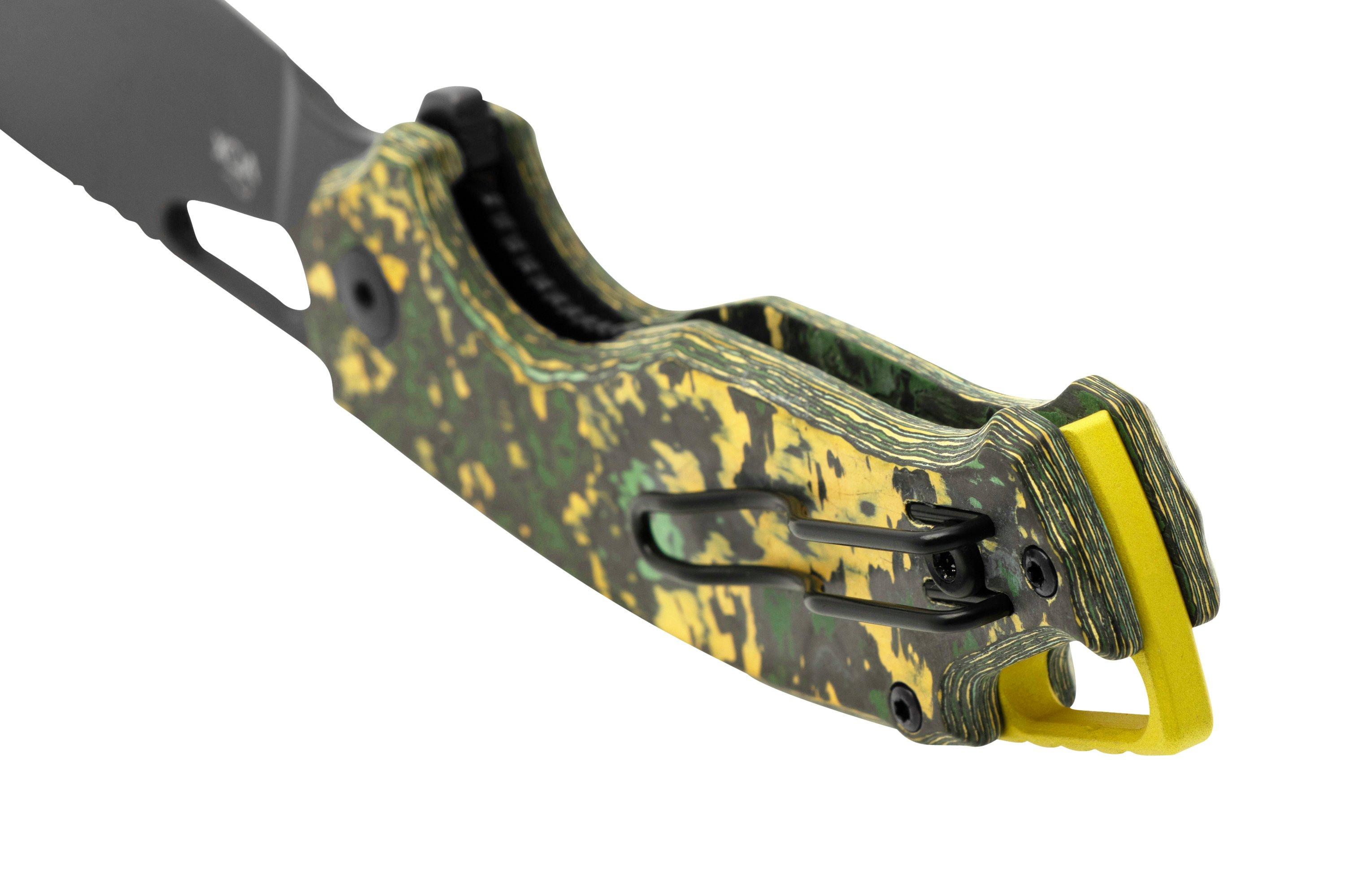 MKM Vincent VCVCTD Black PVD VANAX, Toxic Storm Carbon Fibre, Lime