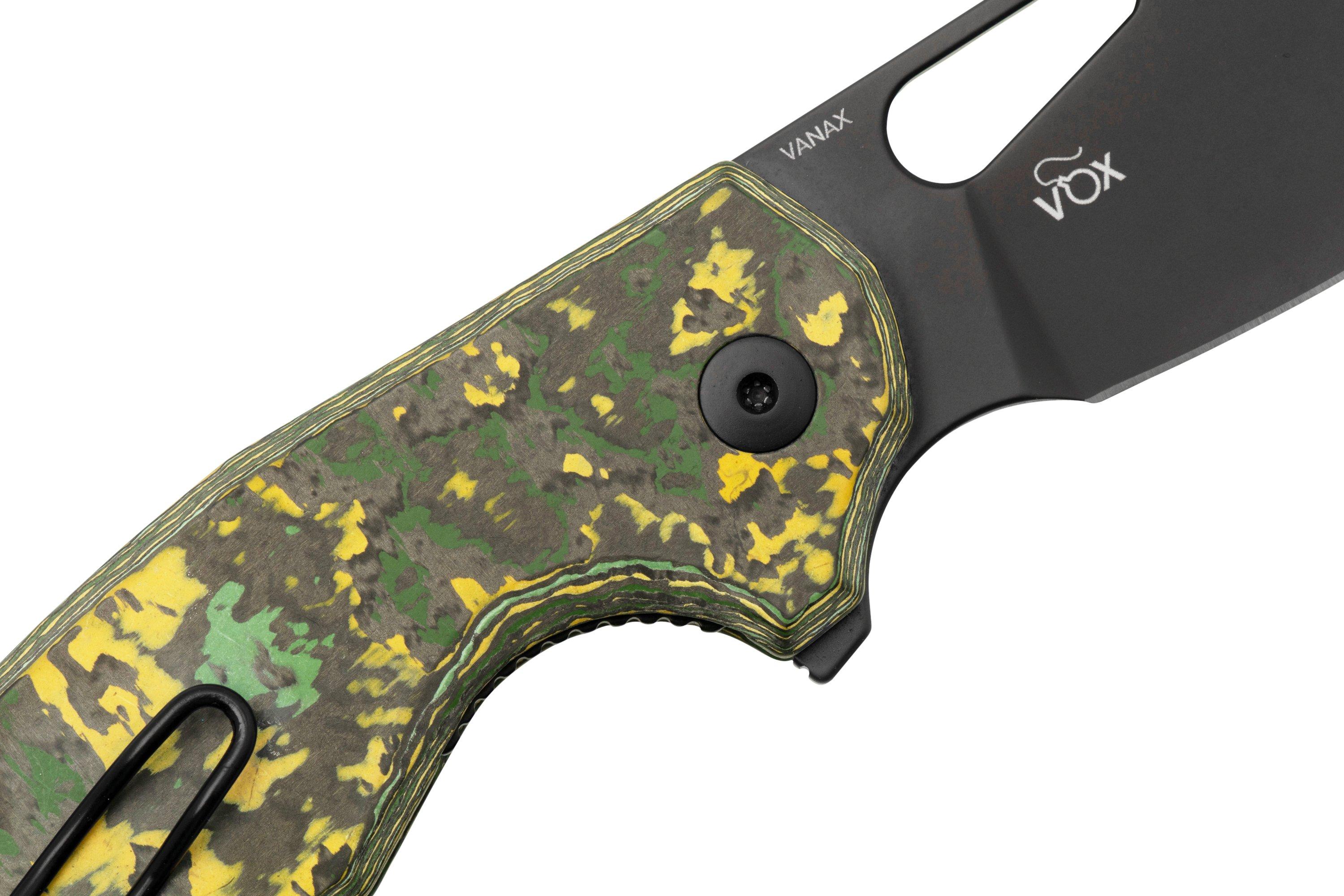 MKM Vincent VCVCTD Black PVD VANAX, Toxic Storm Carbon Fibre, Lime