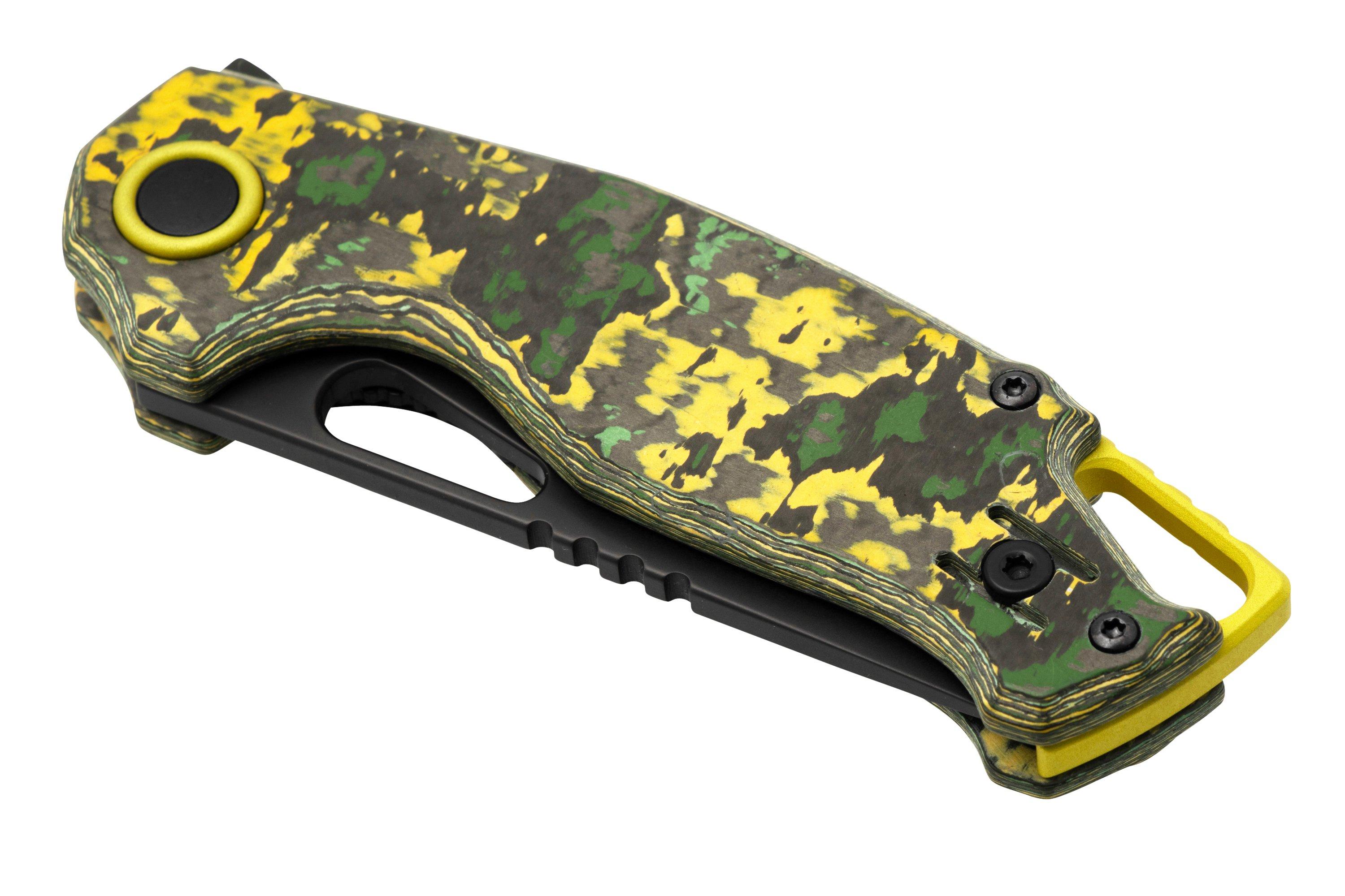 MKM Vincent VCVCTD Black PVD VANAX, Toxic Storm Carbon Fibre, Lime