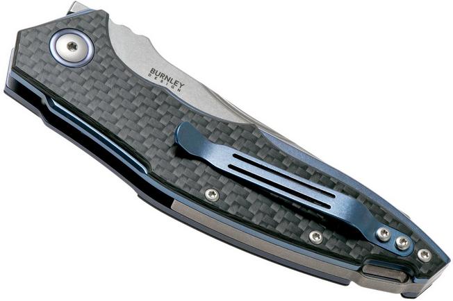 Image for MKM Raut VP01-CF Carbon fibre Front flipper pocket knife, Lucas Burnley design