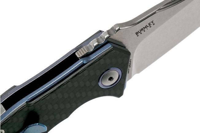 Image for MKM Raut VP01-CF Carbon fibre Front flipper pocket knife, Lucas Burnley design