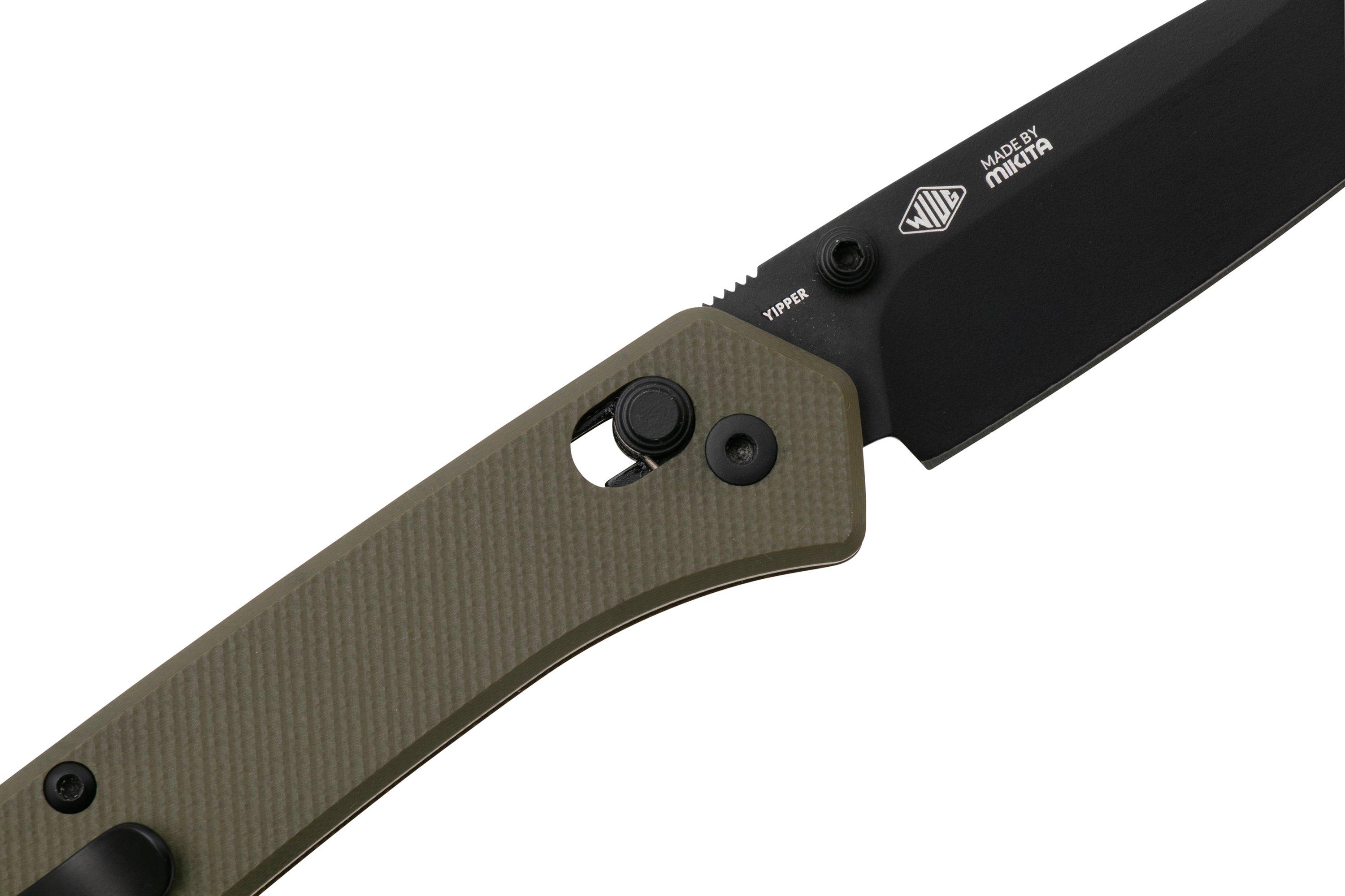 MKM Yipper YP-GODB Black MagnaCut, OD Green G10 pocket knife, Ben ...