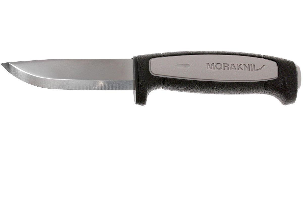 Mora Knives Robust Fixed Blade Knife Black & Gray Handle Plain Edge 12249