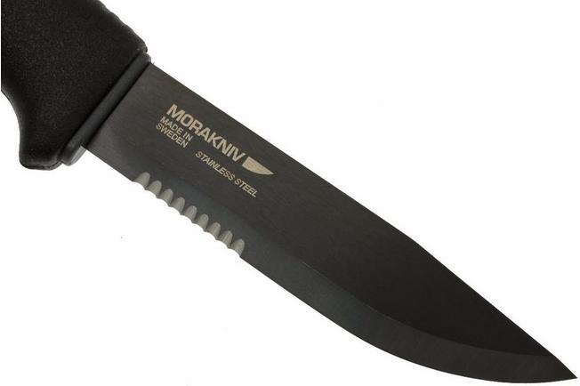 Mora Garberg Black Carbon bushcraft knife 13716 Polymer sheath