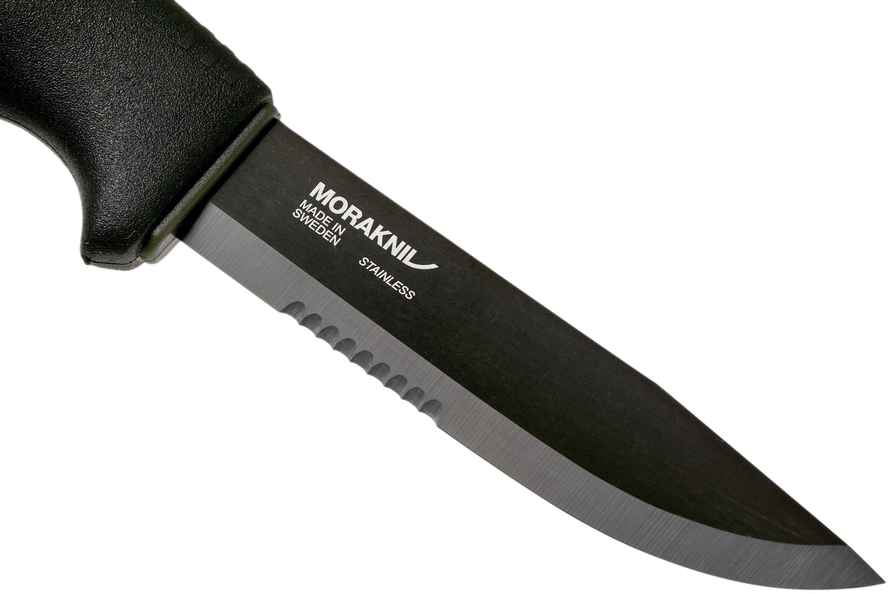 Knife Morakniv Bushcraft black without serrations