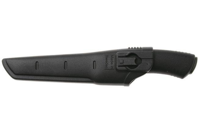 Afbeelding voor Mora Bushcraft Black SRT 12043, black DLC Serrated 12C27,bushcraftmes