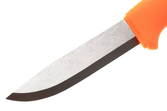 Afbeelding voor Morakniv Bushcraft Stainless 12492, Stonewashed Sandvik 12C27, Hi-Vis Orange Polymer, bushcraftmes
