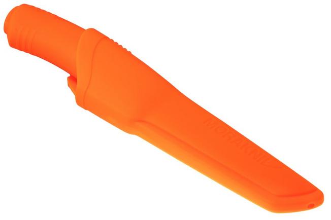 Afbeelding voor Morakniv Bushcraft Stainless 12492, Stonewashed Sandvik 12C27, Hi-Vis Orange Polymer, bushcraftmes